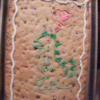 Godzilla Cookie Cake I don't know if this would constitute as a cake, but I played it out as one! My boyfriend liked Godzilla as a kid, so I decided I'...
