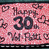 Patti And Vol's 30Th Anniversary Cake 