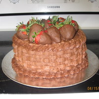 Chocolate Basketweave My Chocolate Buttercream Cake! 2nd attempt at the basketweave prior to the actual lesson! Pretty happy with the way it turned out!!