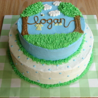 Clothesline Babyshower Cake 