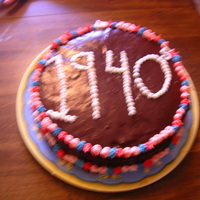 1940S this cake was for school, this cake is home made and so is the icing,