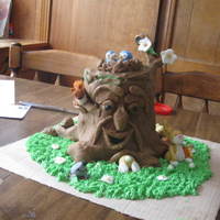 Enchanted Tree I made this cake for my 13th birthday party, this cake is made out of buttercream icing, and fondant
