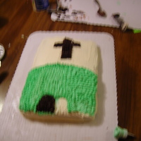 Chirst Is Alive! this was the first cake I had made with tips. the tip was the star tip. took me two hours two do