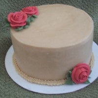 Bithday Cake 6 inch Chocolate cake with Brown sugar swiss buttercream and royal icing roses.Made for my sister -in -law's birthday. This is my 4th...