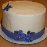 First Fondant Work 6 inch Chocolate cake filled with strawberry buttercream. Iced in vanilla buttercream.This my first time working with fondant, I really...