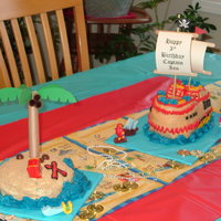 Pirate Ship And Treasure Island 