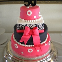 Pink Zebra 50Th Birthday Designed to match the theme on the invitations