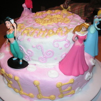 Disney Princess Cake I made this cake for my God daughter's 5th birthday. Her only request was to include these Disney princesses, which ended up being a...