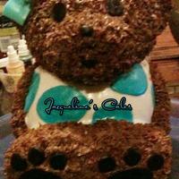 Bear Cake made with the build a bear cake pan