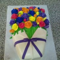 Flower Bouquet I made the flowers out of gumpaste.