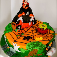 Wilton Halloween's Promo This is the Halloween cake that I made for Wilton Halloween's Promo at Michaels where I worked as the WMI. The promotion is on this...