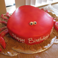 Happy Birthday Alli Homemade funfetti cakeCovered in fondant and airbrushedSand made from brown sugar and graham crackers(I added a mustache to him later and I...