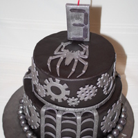 Venom (Spiderman) Steampunk This is my third cake to decorate with fondant and my first with two tiers. It was a lot of fun! ... And a whole lot of work!! I had...