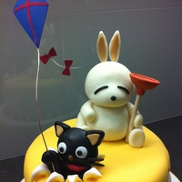 Mashimaro And Chococat Birthday Cake My coworker wanted a cake similar to my Minnie Mouse cake for her younger brother, who is a big Mashimaro (Korean rabbit cartoon) and...