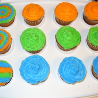 Cupcakes For The Boys!! I made these to take to a purse party for the kids to eat so they would leave our margarita cake alone. I made it home with 5 after the 3...