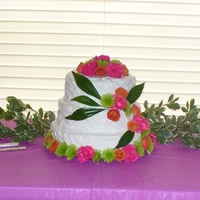 1St Wedding Cake I made this cake for my brother's wedding.