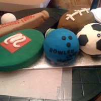 Sports Balls Cake 