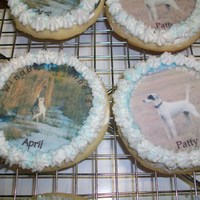 Sugar Cookies Photo sugar cookies. My husbands fieldtrial dogs, Patty and April