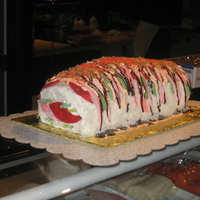 Sushi Birthday Cake I made this sushi birthday cake for our favorite sushi Chef!