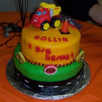 Construction 1St Birthday This was my son's 1st birthday cake. I had a lot of fun making it!