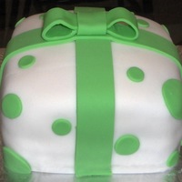 Gift Wrapped Present Cake for a couple of gals at work