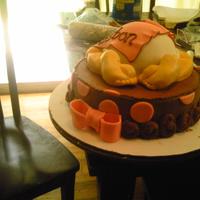 My First Baby Bottom Cake! 