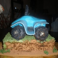 Four Wheeler Four Wheeler cake for my nephews 2nd birthday