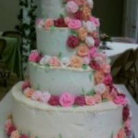 My First Wedding Cake WASC with buttercream. Any suggestions/comments are more than welcomed!