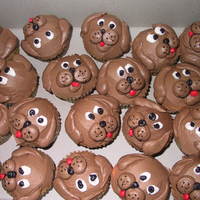Dog Faces Chocolate Buttercream Doggies