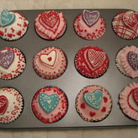 Valentine Cupcakes Buttercream, Candy deco