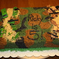 Boy's Camo Birthday Cake 