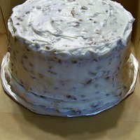Italian Creme Cake This was a request that I had never done before. Its a 3 layer Italian Creme Cake. I could not pipe with the icing being full of pecans, so...