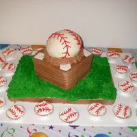 Baseball Birthday Cake 