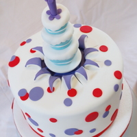 A Cake Upon A Cake ... RKT topper based on something I found here (I think). I was asked to do Dr Seuss in one tier ...