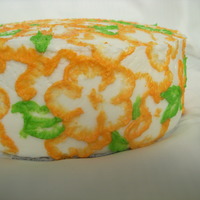 First Brush Embroidery Cake I just really wanted to try this method. I know what I'll do differently next time. I guess it's cute though... My three year old...