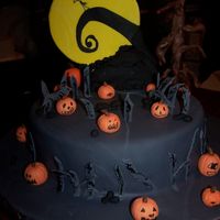 Night Before Christmas Fondant covered with gumpaste accents