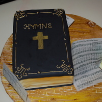 Hymn Hymn book and edible paper with song