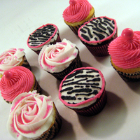 Pink And Zebra Cupcakes 