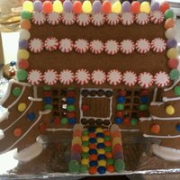 My First Homemade Gingerbread House After two not-so-great gingerbread recipes, the third worked just like it should.