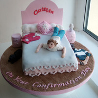 Bedroom This cake was for a girl's confirmation day.