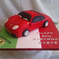 Ferrari Cake Red Ferrari cake, vanilla sponge, buttercream and white chocolate ganache. Everything else is fondant, except logos which are rice paper,...