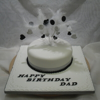 Dads Cake Vanilla sponge with buttercream and fondant,