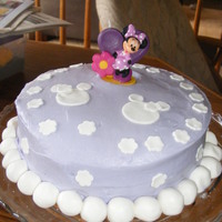 Minnie Mouse This was my first attempt at trying to make icing smooth in a long time!! You can tell I need more practice!! This was for my daughter'...