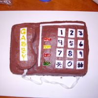 Phone This is my first attempt at making a cake look like something. It was for my mom's birthday, she loves to talk on the phone. It's...