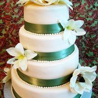 Magnolia Wedding Cake 