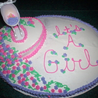 Baby Girl Shower Cake 