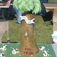Tree Of Hope This is the display cake I came up with for the Relay For Life event for our group "The Herd". We won "best site" and...