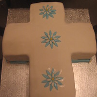 Cruz Para Bautismo fondant