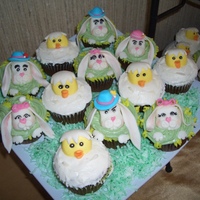 Easter Cupcakes Cupcakes with MMF accents, screams cake central inspiration!