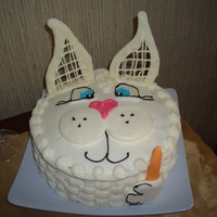 Bunny Cake Bunny cake with white chocolate ears